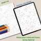 Monstera Beach Paint by Numbers for Adults, Tropical Color by Number Printable