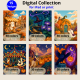 Halloween Magic - Digital Paint by Numbers Bundle Halloween Magic paint by numbers bundle - 15 digital designs
