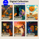 Halloween Magic - Digital Paint by Numbers Bundle Halloween Magic paint by numbers bundle - 15 digital designs