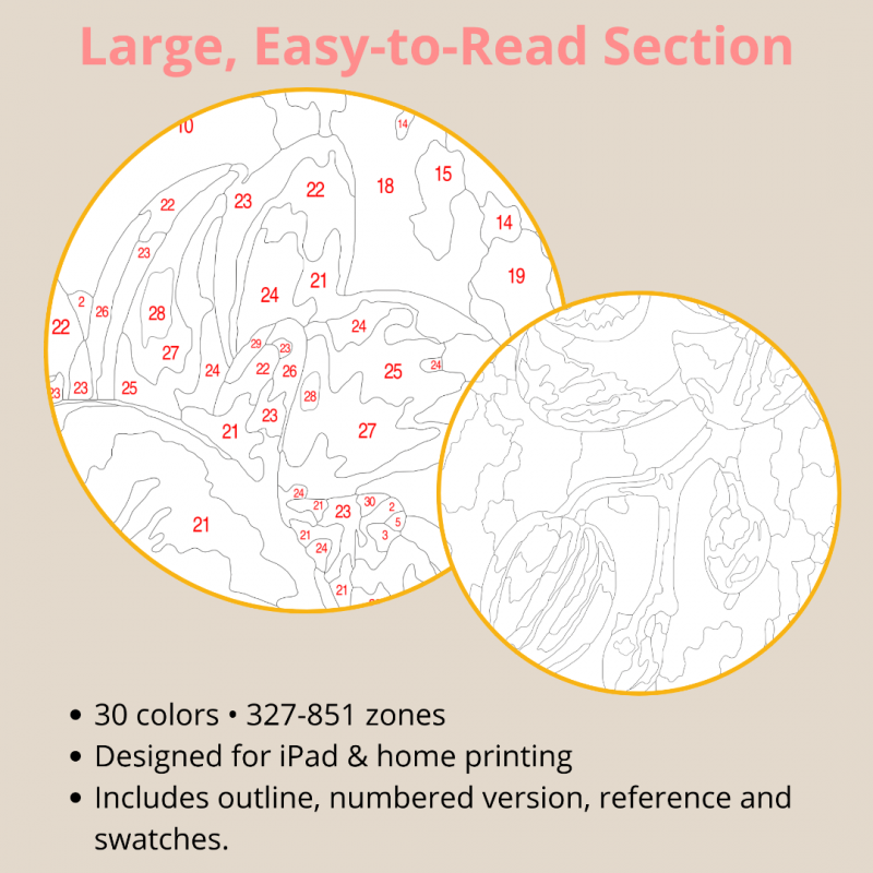 Halloween Magic - Digital Paint by Numbers Bundle Halloween Magic paint by numbers bundle - 15 digital designs
